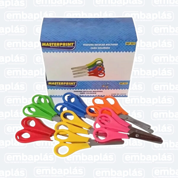 Tesoura Escolar Color - MASTERPRINT