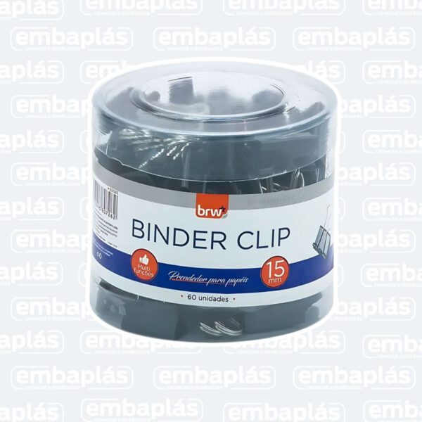 Clips Para Papel Binder 15mm 60 Un - BRW