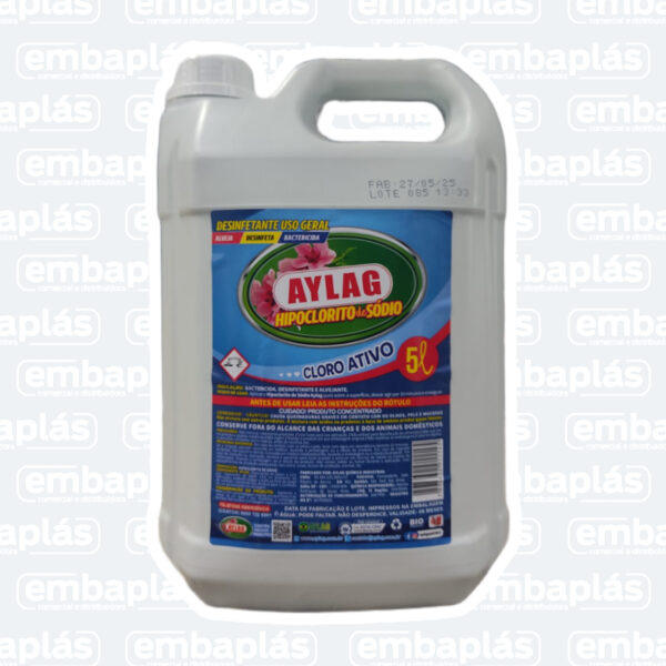 Hipoclorito De Sódio 5L - Cloro - AYLAG