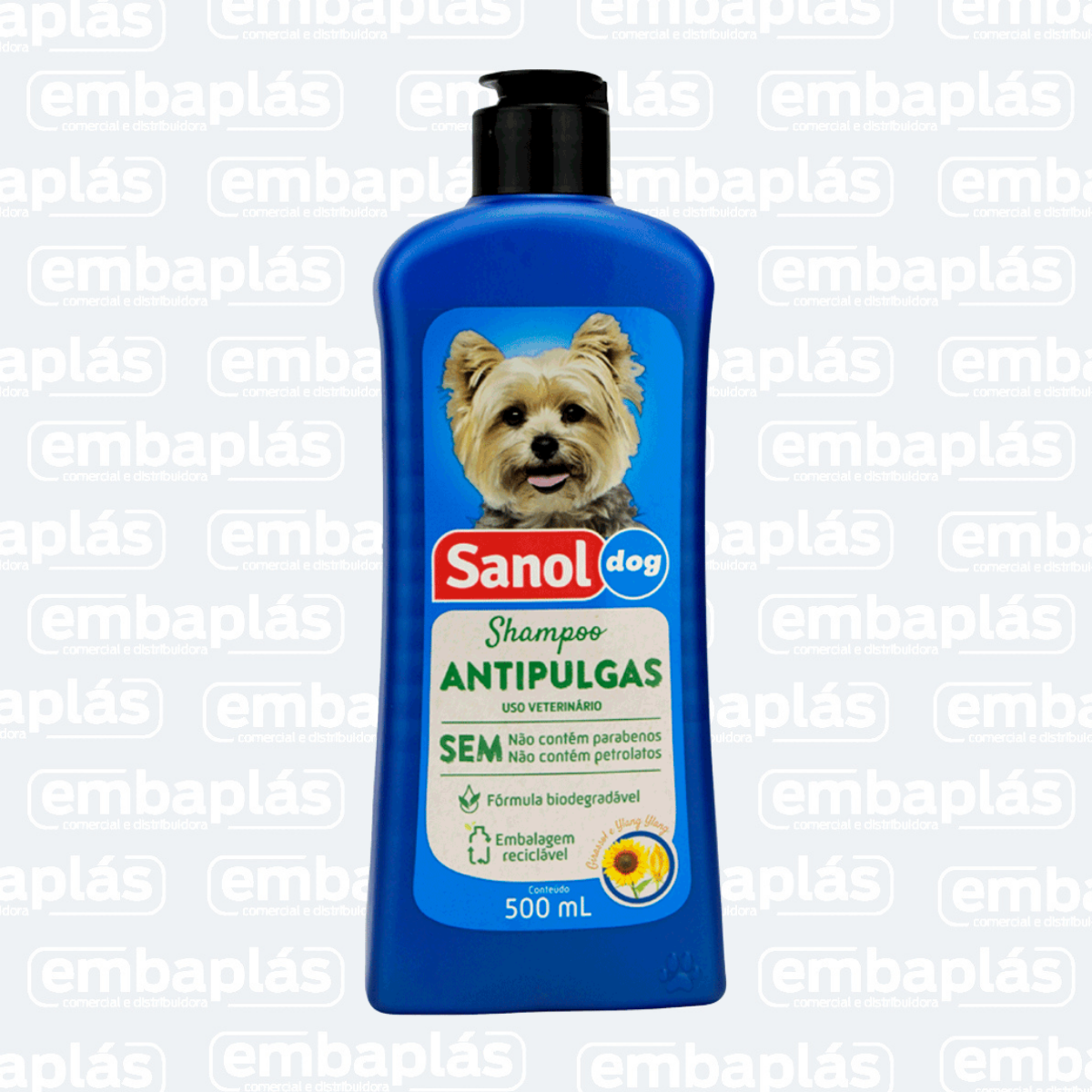 Shampoo Antipulgas 500ml - SANOL DOG