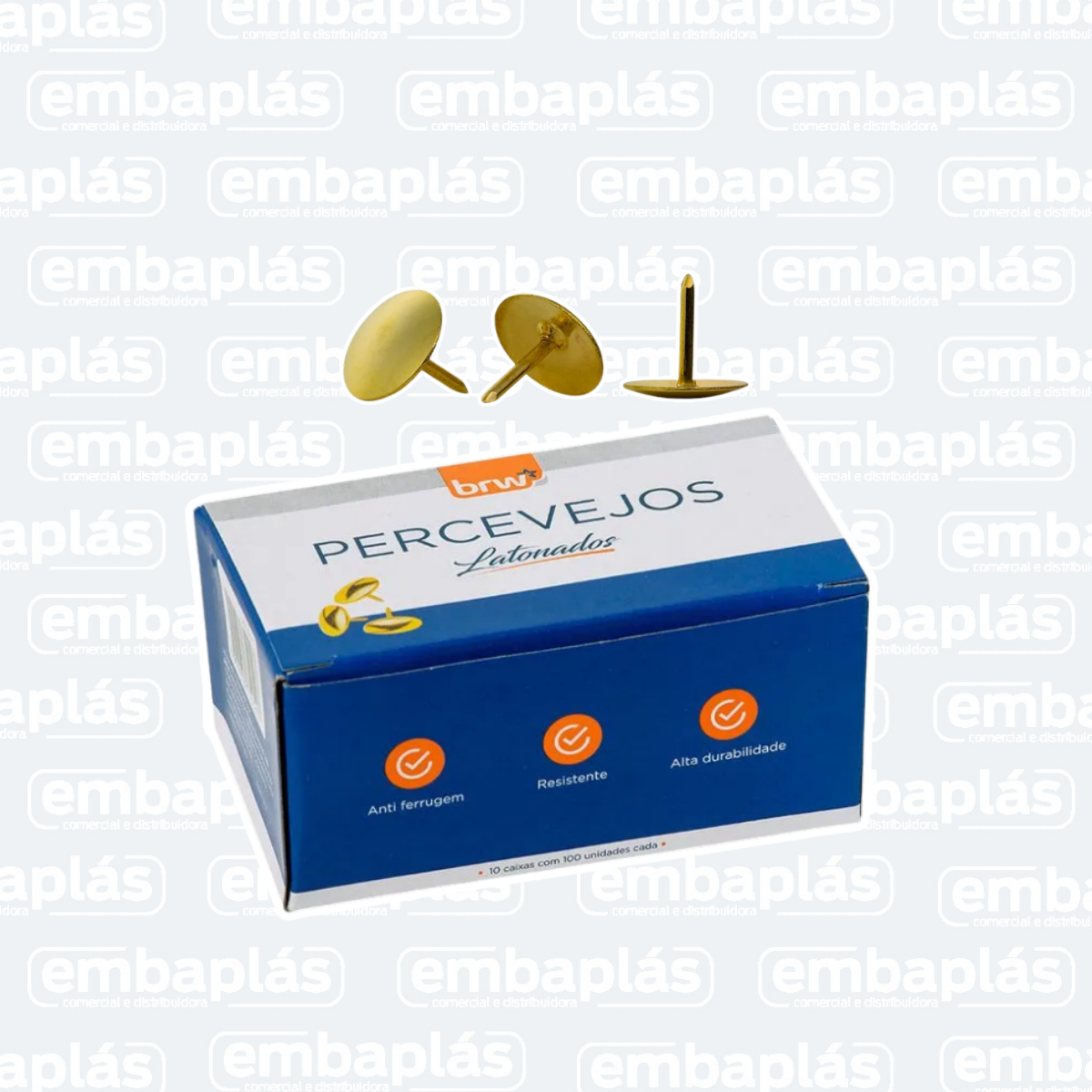 Percevejos Latonado C/100 Un - BRW