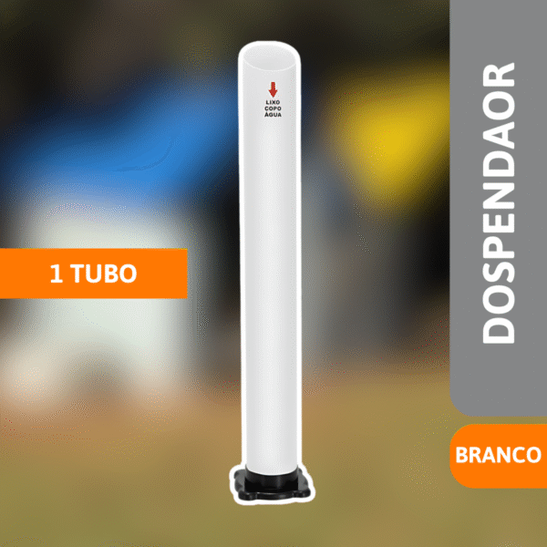 Dispensador 1 Tubo Água Branco - JSN - Imagem 2