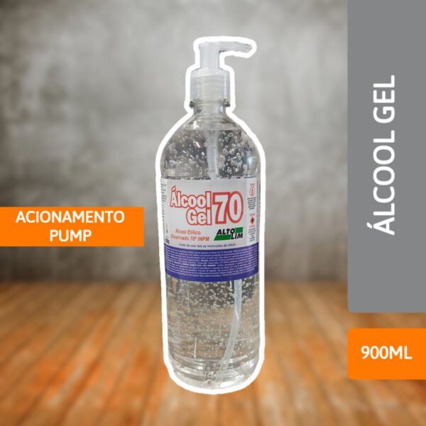 Álcool Gel  900ML Pump - ALTOLIM - Imagem 2