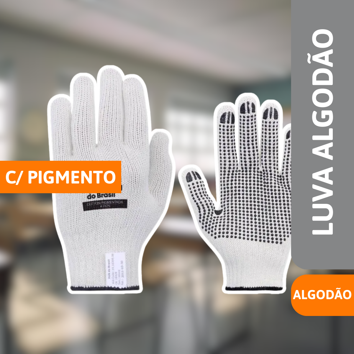 Luva Algodão C/ Pigmento Par - VOLK - Imagem 2