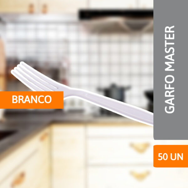 Garfo Master Branco 50 Un  - PRAFESTA - Imagem 2
