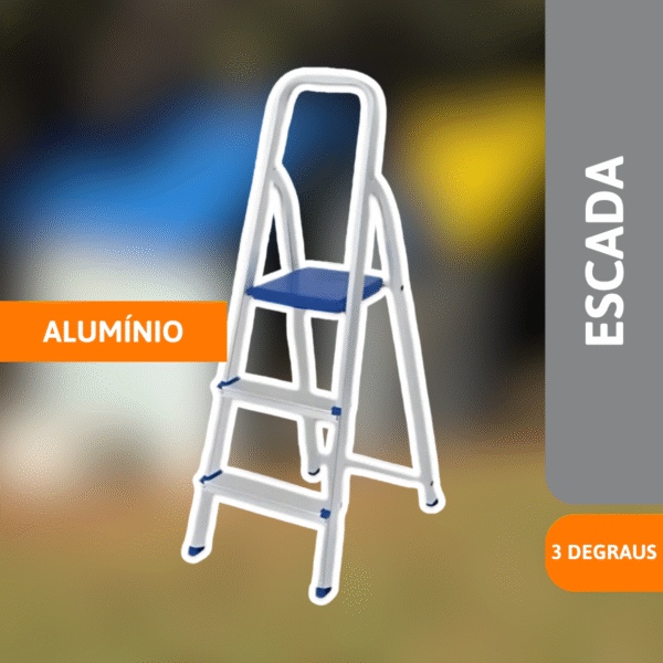 Escada Alumínio 3 Degraus - MOR - Imagem 2