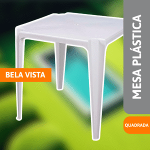 Mesa Plástica Quadrada Bela Vista - MOR