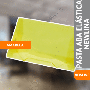 Pasta Aba Elástico Newline Oficio Amarela - ACP