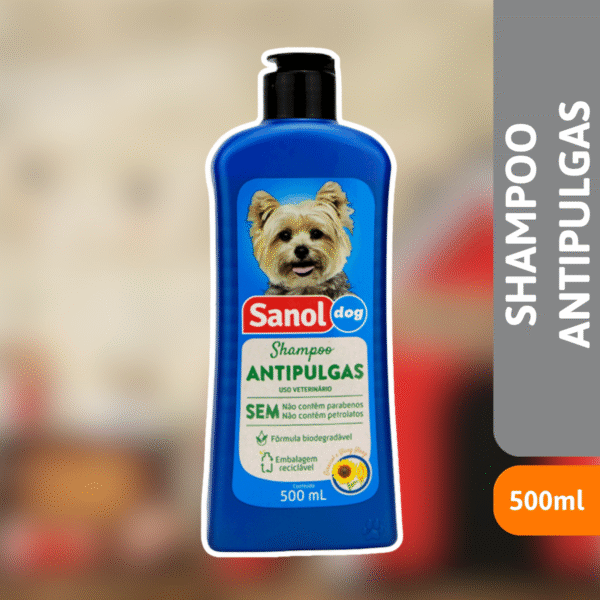 Shampoo Antipulgas 500ml - SANOL DOG - Imagem 2