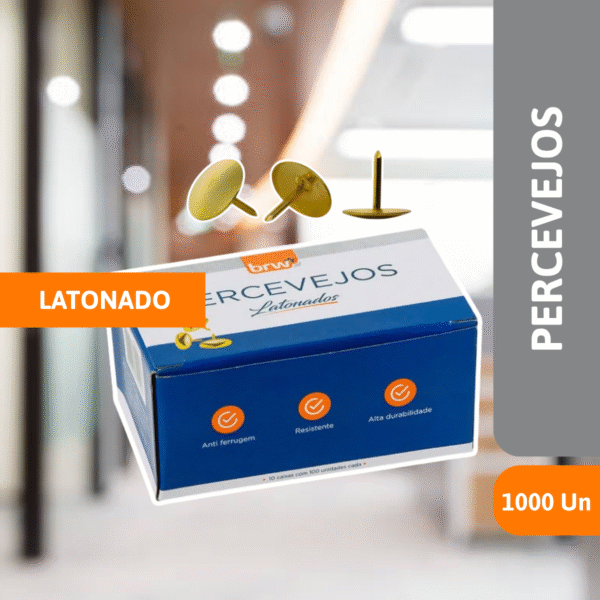 Percevejos Latonado C/100 Un - BRW - Imagem 2