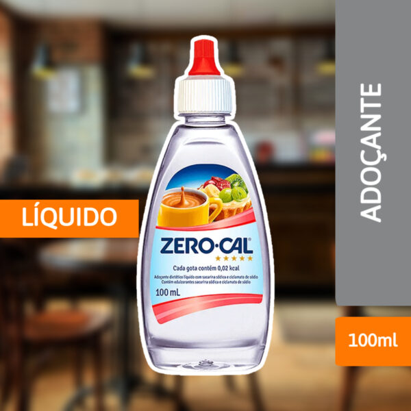 Adoçante Líquido 100ml - ZERO CAL - Imagem 2