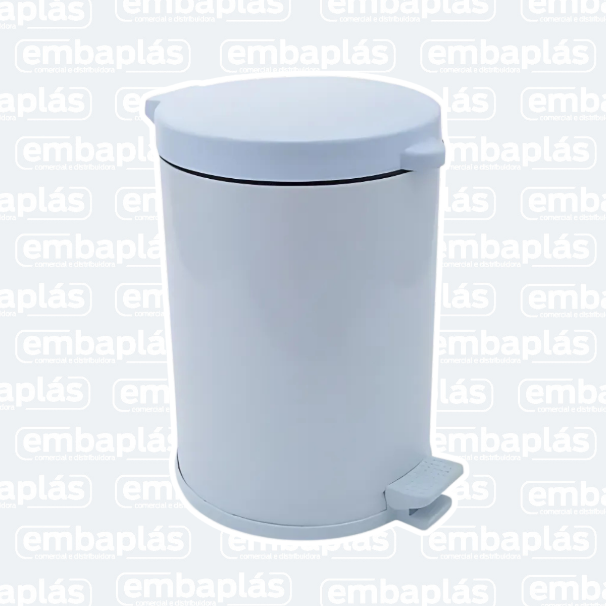 Lixeira Com Pedal 10,5 Litros Branca - VIEL