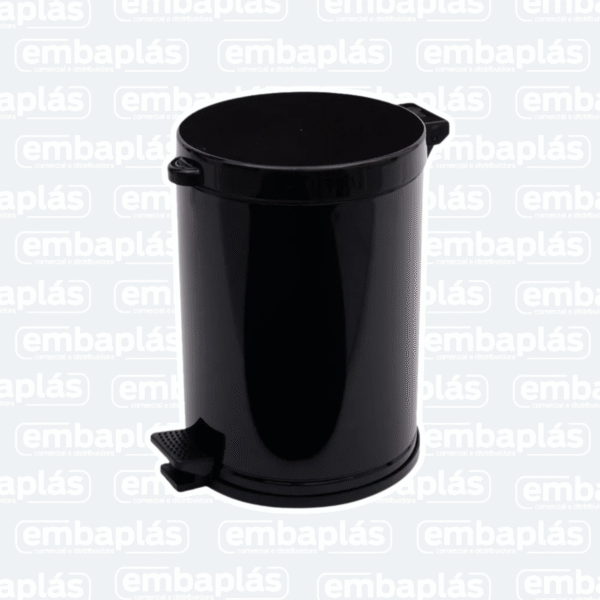 Lixeira Com Pedal 10,5 Litros Preta - VIEL