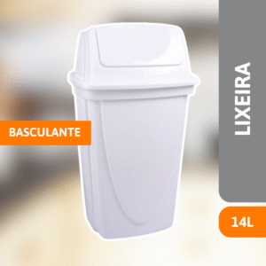 Lixeira Basculante 14 Litros - PLASÚTIL