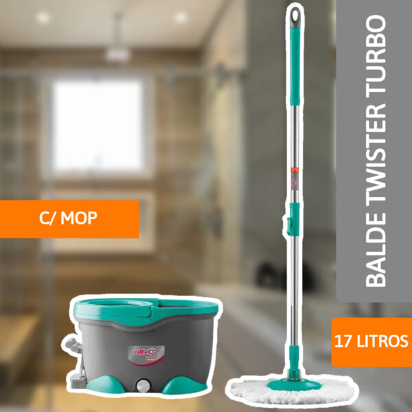 Balde Twister Turbo C/ Mop 17L - BETTANIN - Imagem 2