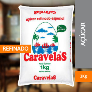 Açúcar Refinado 1Kg - CARAVELAS
