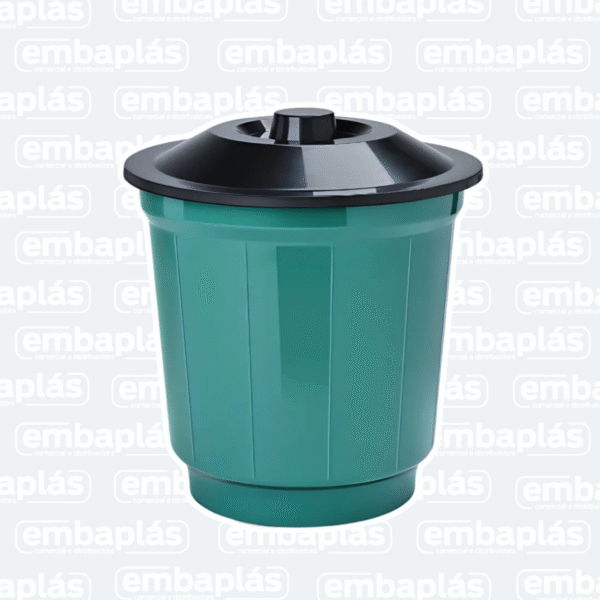 Cesto Fechado C/ Tampa 20 Litros - ARQPLAST