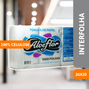 Interfolha 100% Celulose 20 X 20 C/ 1000 Un Alveflor - FAMILIAR