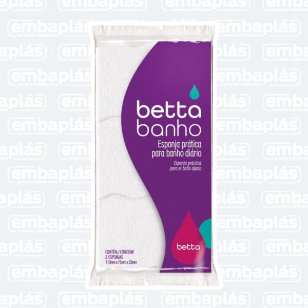 Esponja Betta Banho 3 Unidades - BETTANIN