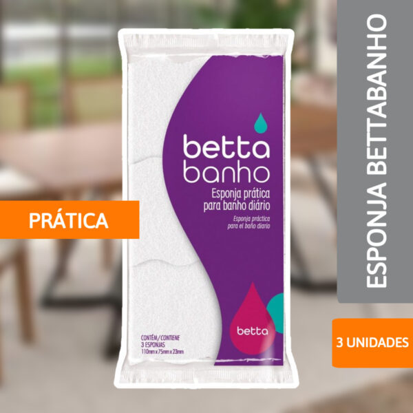 Esponja Betta Banho 3 Unidades - BETTANIN - Imagem 2