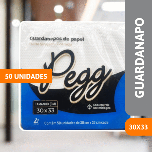 Guardanapo De Papel 30 x 33 C/ 50 Un Pegg - FAMILIAR - Imagem 2