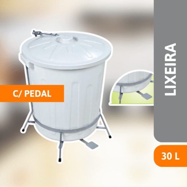 Cesto Com Pedal 30 Litros - ARQPLAST - Imagem 2