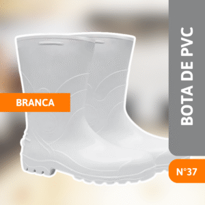 Bota De Pvc Branca Nº37 - BRACOL