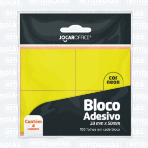 Bloco Para Recado Adesivo 38X50 4 Blocos - LEONORA