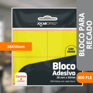 Bloco Para Recado Adesivo 38X50 4 Blocos - LEONORA