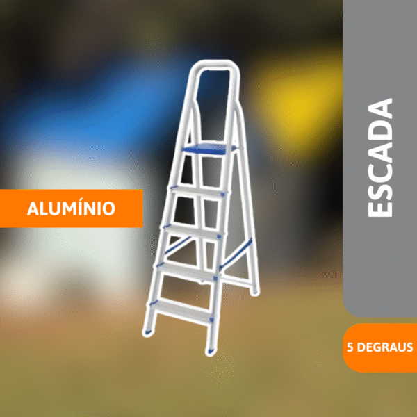 Escada Alimínio 5 Degraus - MOR - Imagem 2