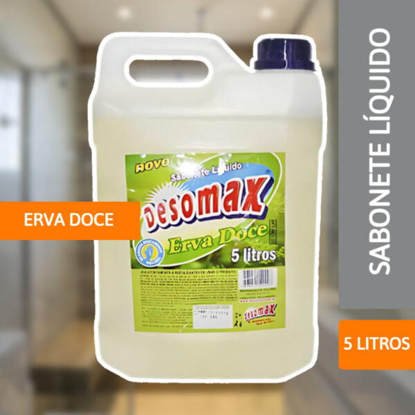 Sabonete Líquido Erva Doce 5L - DESOMAX - Imagem 2