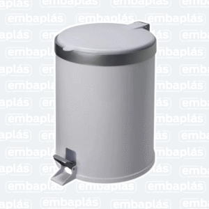 Lixeira Com Pedal 5 Litros Branca - VIEL