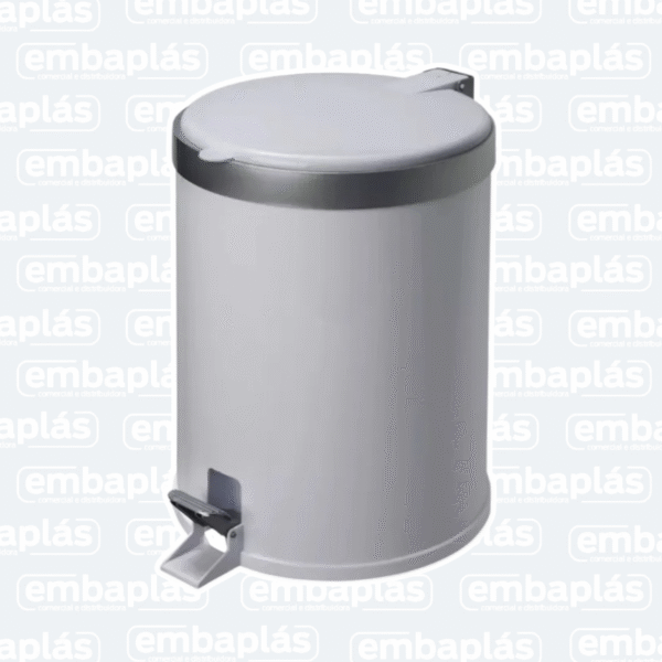 Lixeira Com Pedal 5 Litros Branca - VIEL