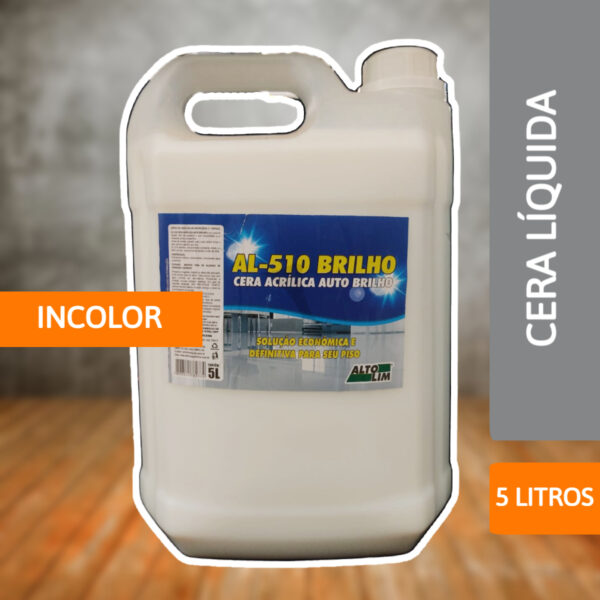 Cera Líquida Auto Brilho Incolor 5L - ALTOLIM - Imagem 2