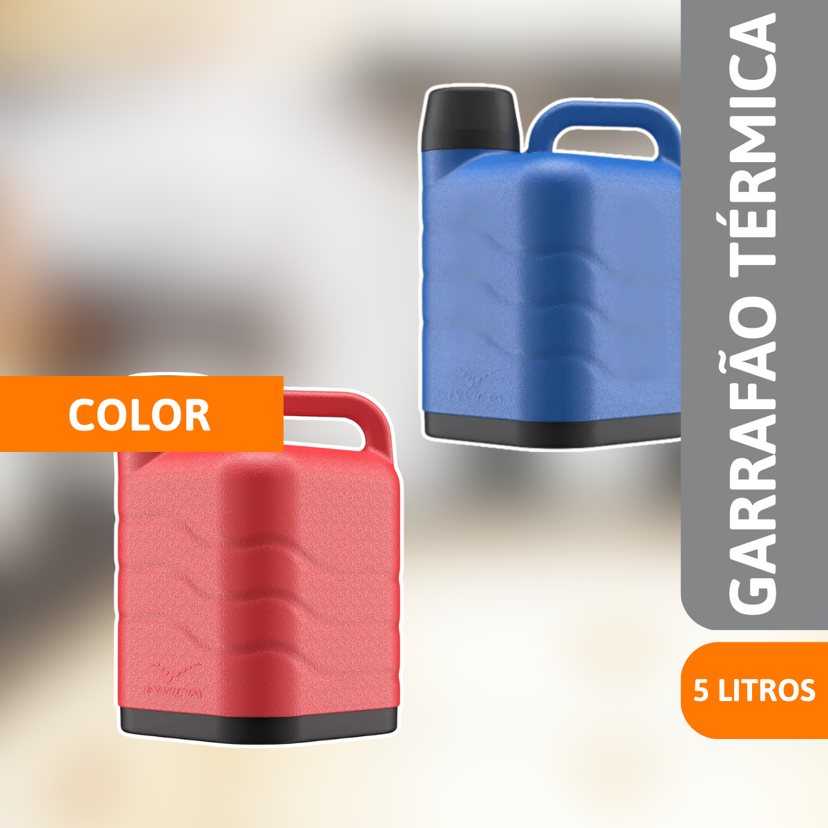 Recipiente Termoplástico 5 Litros Color - INVICTA - Imagem 2