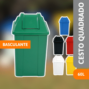 Cesto Quadrado Basculante 60 Litros - JSN