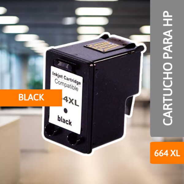 Cartucho Para HP 664 XL Black - MASTERPRINT - Imagem 2