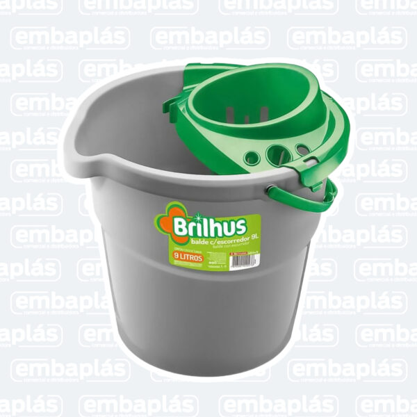 Balde Brilhus C/ Escorredor 9L - BETTANIN