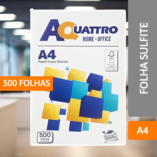 Papel Sulfite A4 500 FOLHAS - AQUATTRO - Imagem 2