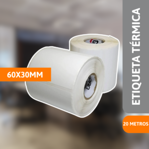 Etiqueta Térmica 60mm X 30mm C/ 22 Metros - GRESPAN