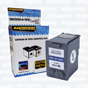 Cartucho Para HP 21/27/56 Preto - MASTERPRINT