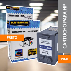 Cartucho Para HP 21/27/56 Preto - MASTERPRINT