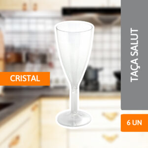 Taça Salut Cristal 150ML Pct C/ 6 Un - PRAFESTA