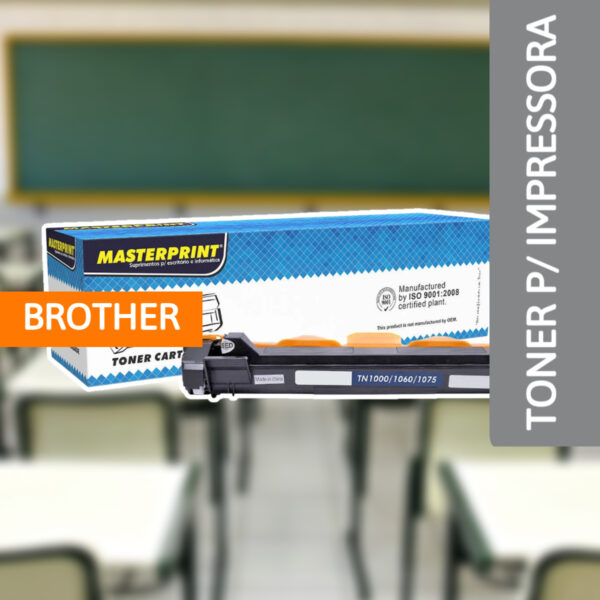 Toner P/ Impressora Brother TN 1000/1060 - MASTERPRINT - Imagem 2