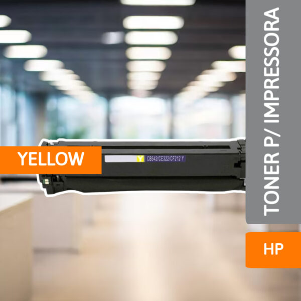 Toner P/ Impressora HP CB542/322/212 Yellow - MASTERPRINT - Imagem 2
