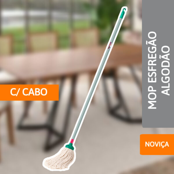 Mop Esfregão Algodão C/ Cabo Noviça - BETTANIN - Imagem 2