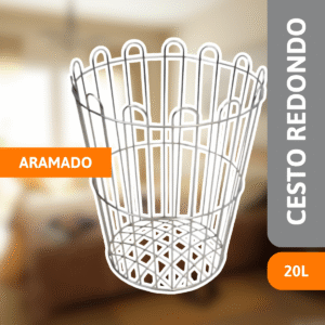 Cesto Redondo Aramado 20 Litros - JSN