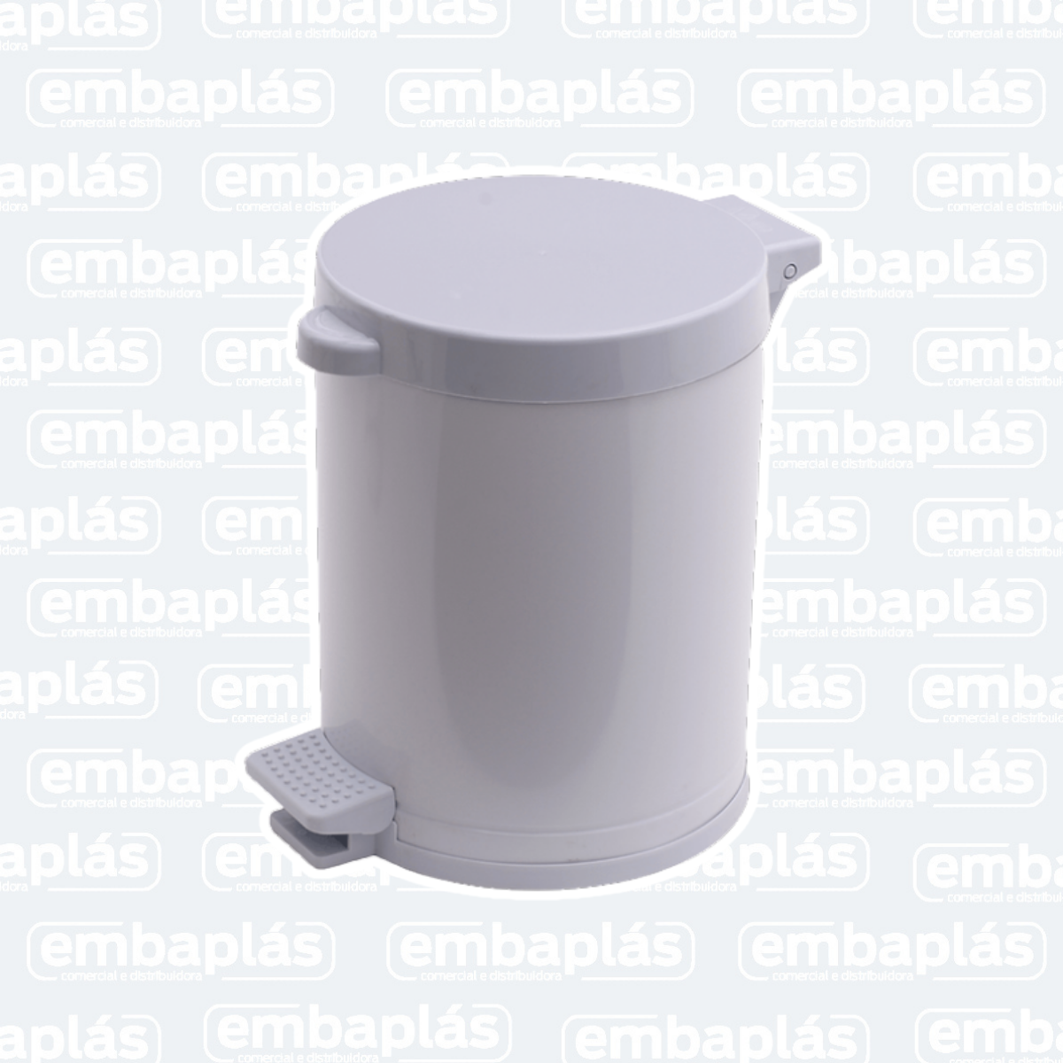 Lixeira Com Pedal 4,5 Litros Branca - VIEL