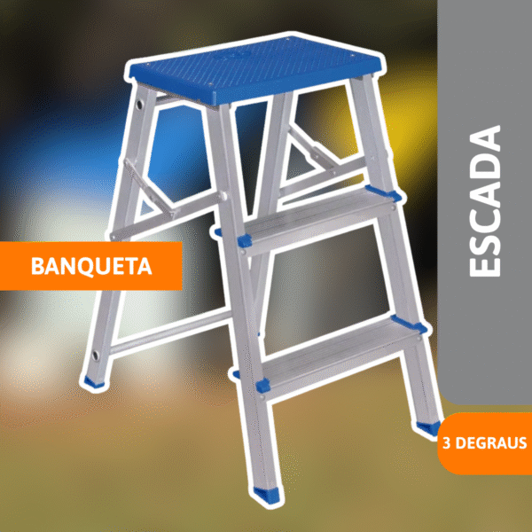 Escada Banqueta Alumínio - MOR - Imagem 2