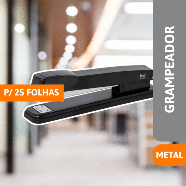 Grampeador De Metal P/25 Folhas  - BRW - Imagem 2